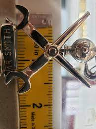 Steel Spuds Cross With Hook And Stamped Name Etsy In 2021 Stamp Steel Pendant