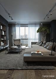 Seeking london bachelor pad interior design? A Dark And Calming Bachelor Bad With Natural Wood And Concrete Concrete Interiors Interior Living Room Designs