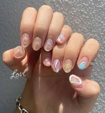 人気サロン提案 新質感で魅せる涼やかなアクアネイル5 vogue girl yahoo ニュース ネイル きらきら おしゃれネイル キュート ネイル