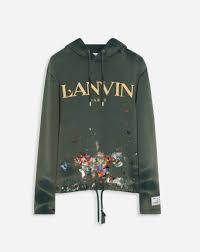 Price low price high new. Hoodie Mit Gallery Dept Logo Grun Lanvin