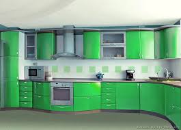 modern green kitchen cabinets