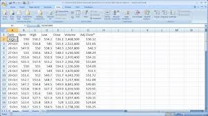 Finance In Excel 2 Import And Chart Historical Stock Prices In Excel
