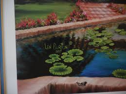 Leonard N. Burton, Jr. "La Fuente" Limited Edition Lithograph 16/500 Signed  27"L