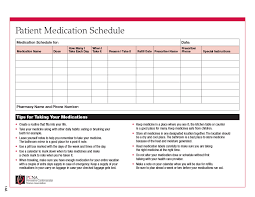 40 Great Medication Schedule Templates Medication Calendars