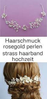 haarschmuck rosegold perlen strass haarband hochzeit haarschmuck braut kopfschmuck haardraht braut 4 hair accessories beauty hair