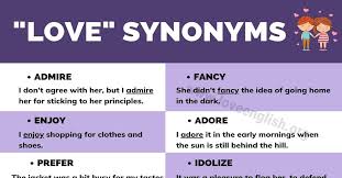 Another Word For Love 30 Romantic Words To Use Instead Of Love Love English
