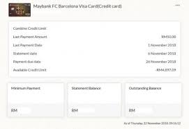 1% cashback on all spend. Maybank Gold Card Credit Limit