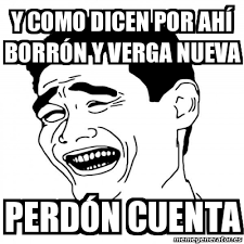Estimados todos, gracias por seguirnos y compartir nuestros mensajes, los mismos dirigidos al crecimiento espiritual tomando como guía la palabra de dios ya que en ella se encierra el verdadero evangelio tan poco encontrado en estos dias. Meme Yao Ming 2 Y Como Dicen Por Aha Borra N Y Verga Nueva Perda N Cuenta 22231963