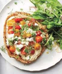 Hummus Tomato And Feta Pita Pizzas With Arugula Salad Recipe Recipe Arugula Recipes Pita Pizzas Recipes