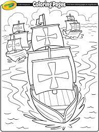 Teach your children about columbus day and make it fun with coloring pages Nina Pinta And Santa Maria Coloring Page Crayola Com