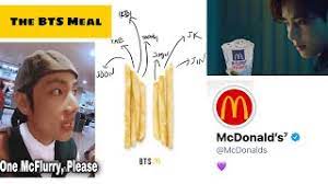 · so far as the price goes, we are unsure about it yet and can only affirm when it comes out. Bts Memes Because Mcdonald S X Bts Collaboration Btsmeal Youtube