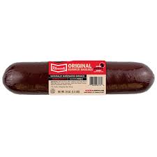 Traditionally, summer sausage is made, and cured in the winter, so that it's ready to enjoy during the summer, but unless you have some sort of time machine 1/4 cup diced celery, minced or smashed into juicy bits. 12 Oz Garlic Summer Sausage Klement S