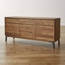Shop Lakin Recycled Teak Sideboard Each Door Conceals An Adjustable Shelf The Lakin Sideboard Is A Crate And Barrel Teak Sideboard Sideboard Crate And Barrel