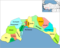 Antalya elmalı harita giden otobüsler. Antalya Nin Ilceleri Wikiwand