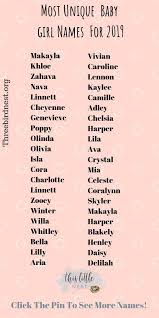 Baby Girl Names Unique Baby Names 2019 Here S An Amazing List Of Over 100 Unique Baby Girl Names Cute Baby Girl Names Baby Girl Names Unique Baby Girl Names