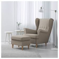 Strandmon Wing Chair Skiftebo Light Beige Ikea In 2020 Wing Chair Ikea Chair Ikea Strandmon