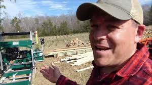 Milling Poplar 2x4s On My Woodland Mills HM130 Max Sawmill