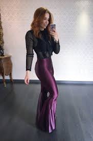 Calça De Couro Boca De Sino Blusa Transparente E Calca Fleer Look Legging Looks Com Calca Flare Looks