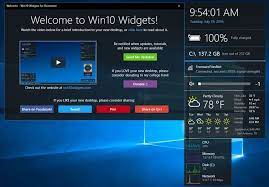 New 9 28 2017 Win10 Widgets 1 0 0 Program Launches Your Desktop Into The Future With A Collection Of Widgets Like Remote Desktop Protocol Widget Windows 10