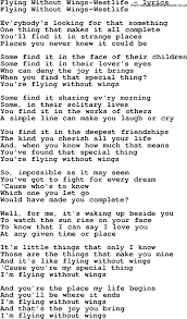 The Book Of Life I Love You Too Much Chords Love Song Lyrics For Flying Without Wings Westlife Love Songs Lyrics Wings Lyrics Flying Without Wings