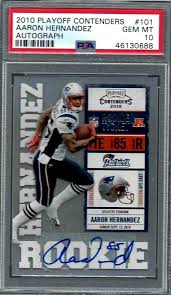 Er spielte drei jahre für die new england patriots in der national football league (nfl). Aaron Hernandez Rookie Card Best 3 Cards And Buyers Advice