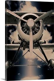 Front View Of Biplane Biplane Views Aircraft Art
