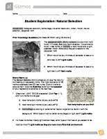 Modified student exploration natural selection answer key. Student Exploration Natural Selection Gizmo Pdfcoffee Com