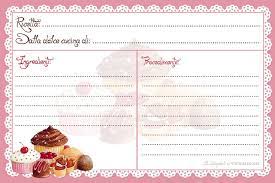 Notizie, percorsi gastronomici, redazionali e ricette per vivere il gusto con stile. Ricettario Per Dolci Recipe Card Stampabile Da Casa Stampabili Schede Per Ricette Stampabili Gratis Schede Ricetta