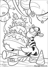 coloriages winnie l ourson birthday coloring pages happy disney coloriage de clown
