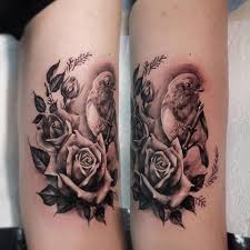 One design that is not as common, but still makes a great looking piece is a black rose tattoo. Haunted Tattoos Bird And Rose Tattoo By Zoe We Re Open Facebook
