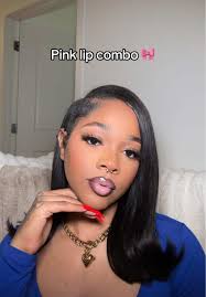 Pink lip combo 🎀 @madebymitchell #pinklipgloss #blackgirlmakeup #made...