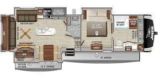Private bunkhouse blue led nightlights bedroom wardrobe slide with window entryway wardrobe industry this eagle ht fifth wheel peacefully sleeps 10. 2021 Jayco Eagle Fifth Wheel Floorplans Town And Country Rv