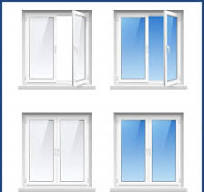 New Design Office UPVC PVC Frame Casement Windows