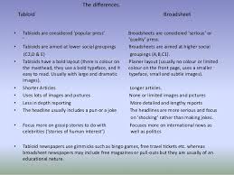 Tabloid Vs Broadsheet