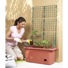 Get tomato planter box self watering delivered to your door in as little as 2 hours. Mobile Garden Vegetable Patch Planter Pot Trellis Climbing Vine Patio Tomato Veggies Herbs Walmart Com Walmart Com