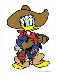 Donald Duck Cowboy Classic Cartoon Characters Donald Duck Walt Disney Mickey Mouse