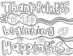 Coloring Thankful Quotes - Doodle Art Alley