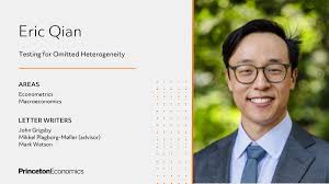 Eric Qian's (@EricQian252) job market paper develops a test ...