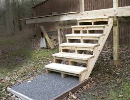 Deck stairs are typically made from 2 x 12 stringers spaced about 12 to 16 inches apart. Building And Installing Deck Stairs Jlc Online