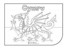 Splash flags set northern europe. Welsh Dragon Outline Easy Novocom Top