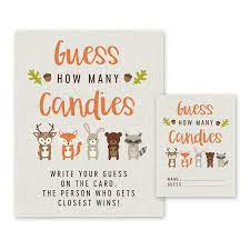 Apr 23, 2021 · m&ms or any other candies; Free Printable Woodland Baby Shower Game Guess How Many Candies Woodland Baby Shower