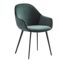 canti armstoel groen lowik wonen slapen stoelen fluwelen stoelen eettafel stoelen