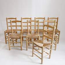 for sale set of 8 chairs in light wood straw chair chair design dining chairs