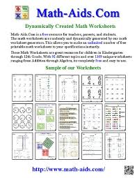 Decimal division worksheets — mental math. Math Aids Com
