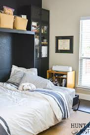I love yours and i think you should at least have one photo of your son who gave up his mural for your. Craft Room Office With A Murphy Bed Salvaged Living