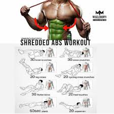 Exercise Shredded Abs Workout Gym Workout Tips Floor Workouts
