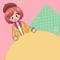 Anime is japanese animation and most enjoyed method of entertainment. Young Teenager Girl Anime Character In Colorful Template 2533794 Vector Art At Vecteezy