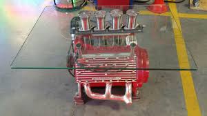 A standard v8 coffee table is a great addition to your lounge, games room or man cave and is sure to impress your visitors. V8 Engine Table Glass Tabletop Flathead Z20 Kissimmee 2017