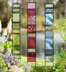 Decorative Glass Garden Panes Decorative Garden Accents Glass Garden Glass Garden Art Stained Glass Art