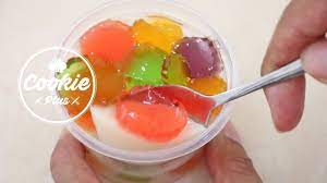 ว ธ ทำว นเยลล ป โป นมเปร ยวผสมโยเก ร ต how to make jelly yogurt อาหาร ส ตรทำขนมหวาน การทำอาหาร